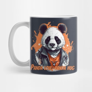 Cute Panda T-Shirt Design - Adorable Panda Illustration for Panda Lovers Mug